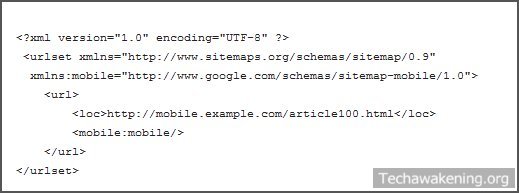 Google mobile sitemap generator