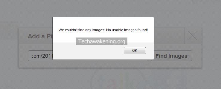 Fix Pinterest We Couldnt Find Any Imagesno Usable Images Found Error 4124