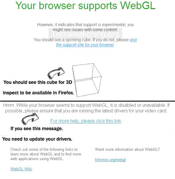 Test if Browser Supports WebGl