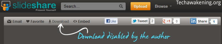 Download author disabled SlideShare ppt