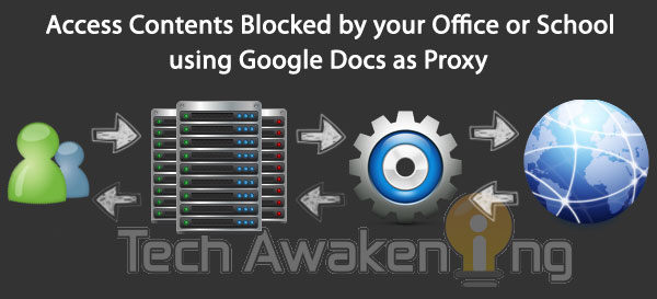 access content blocked by your school or office web filters using Google Docs