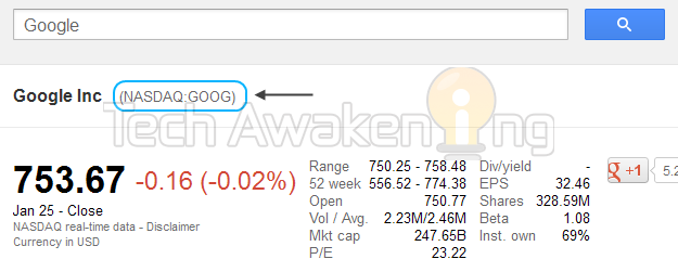 how to find ticker symbol of a company