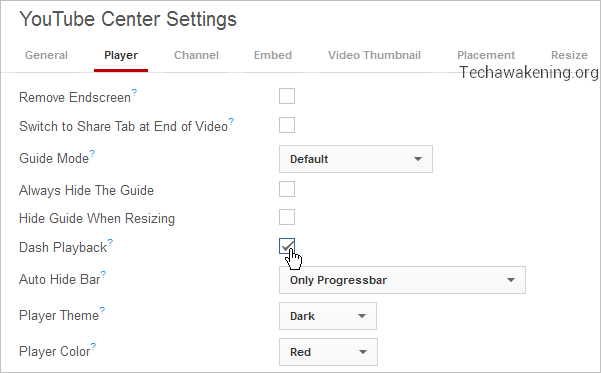 Features of YouTube Center Add-on